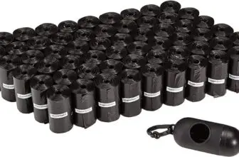 900 sacs à déjections canines avec distributeur et clip pour laisse