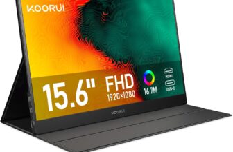 Écran Portable 15,6 pouces KOORUI (Full HD, IPS, HP) à 65,99 €