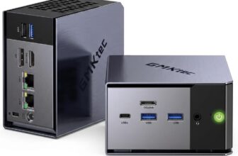 Mini PC GMKtec K16 (AMD Ryzen 7 7735HS, 32 Go RAM DDR5, SSD 512 Go, Radeon 680M, Oculink, Windows 11 Pro) à 559,96 €