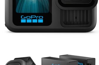 Caméra sportive GoPro HERO13 Black (vidéo 5.3K 60fps, 4K 120fps, hyperSmooth 6.0, double écran) avec pack action (2 batteries, télécommande étanche) à 356,06 €