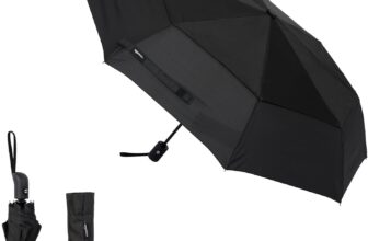 Parapluie de voyage automatique Amazon Basics (98 cm, résiste au vent) à 10,07 €