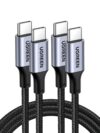 Lot de 2 Câbles UGREEN USB C vers USB C PD 100W 2 mètres à 10,99 €