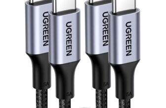 Lot de 2 Câbles UGREEN USB C vers USB C PD 100W 2 mètres à 10,99 €