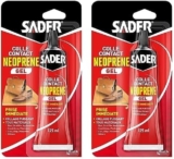 Lot de 2 tubes de colle extra forte Sader Contact Néoprène en gel (2×125 ml) à 7,26 €