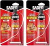 Lot de 2 tubes de colle extra forte Sader Contact Néoprène en gel (2×125 ml) à 7,26 €