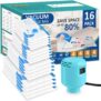 Lot de 16 housses de rangement sous vide avec pompe électrique à 36,99 €