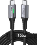 Câble INIU USB-C 100W PD (2 mètres, nylon tressé, charge rapide) à 5,97 €
