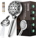 Pommeau de Douche SURFOU (filtres, 8 modes de jets, stop douche) à 8,58 €