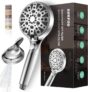 Pommeau de Douche SURFOU (filtres, 8 modes de jets, stop douche) à 8,58 €