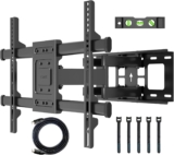 Support mural TV 32 à 84 pouces (orientable et inclinable, max 60 kg, double bras) à 30,11 €
