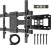 Support mural TV 32 à 84 pouces (orientable et inclinable, max 60 kg, double bras) à 30,11 €