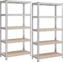 Lot de 2 étagères de rangement Songmics à 5 niveaux réglables (40 x 90 x 180 cm) à 41,98 €