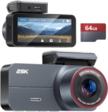 Camera Embarquée/Dashcam Voiture Avant Arrière Yonvim (écran IPS, QHD, détection collision, carte MicroSD 64 Go) à 51,75 €