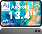 Tablette 13.4 pouces TECLAST T65 (8 coeurs, 120 Hz, 8 Go RAM, 128 Go, Widevine, Android 15) à 167,00 €