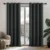 Lot de 2 rideaux occultants thermiques isolants Deconovo 135×240 cm