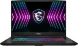 PC portable 17.3 pouces MSI Katana 17 (FHD IPS 144 Hz, Intel Core i7 14650HX, 32 Go DDR5, NVMe 1 To, RTX 5070 8 Go, Windows 11) à 1399 €