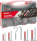 Lot de 180 chevilles DuoPower avec vis et crochets Fischer PowerBox à 19,60 €