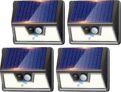 Lot de 4 lampes solaires d&rsquo;extérieur LED avec détecteur de mouvement à 17,39 €