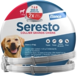 Lot de 2 Colliers Antipuces et Antitiques Seresto pour Grands Chiens (7 à 8 mois de protection) à 39,59 €