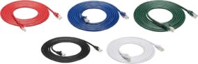 Lot de 5 câbles Ethernet Amazon Basics (5 x 3m, Cat 6) à 5,65 €