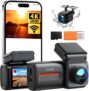 Dashcam voiture iZEEKER (Avant / Arrière, 4K + FHD grand angle, détection collision) à 42,99 €