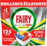 Pastilles lave-vaisselle Fairy Platinum Plus Tout-en-1 125 capsules à 19,14 €