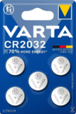 Lot de 5 Piles Bouton Varta CR2032 – Lithium, 3V