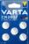 Lot de 5 Piles Bouton Varta CR2032 – Lithium, 3V
