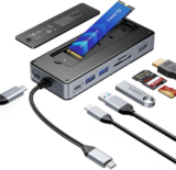 Station d&rsquo;accueil Orico 8 en 1 USB C avec port SSD M.2 à 32,49 €